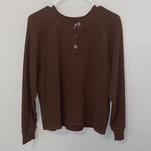 Old Navy women’s  Crewneck Sweater - Rich Brown